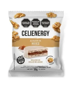 Alfajor de harina de nuez relleno de dulce de leche – Celienergy (60 g)