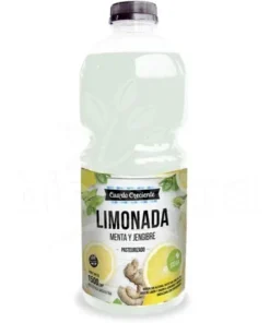 Jugo de limonada con menta y jengibre saborizada con stevia - Cuarto Creciente (1.5lt)