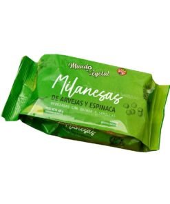 Milanesas de proteína de arveja rebozadas sabor espinaca - Mundo vegetal (4 unidades)