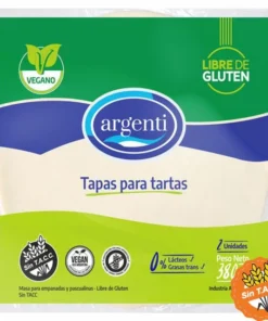 Tapas para tarta veganas, sin TACC - Argenti 2 unidades (380gr)