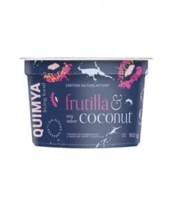 Yogurt cremoso a base de coco sabor frutilla - Quimya (170gr) SIN LACTOSA, SIN AZUCAR