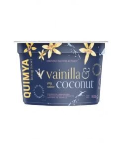 Yogurt cremoso a base de coco sabor vainilla - Quimya (170gr) SIN LACTOSA, SIN AZUCAR