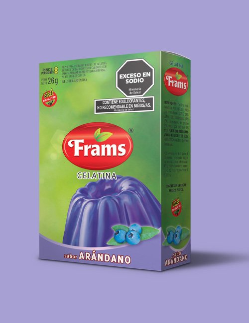 Gelatina de arándanos - Natural Frams (26 gr)