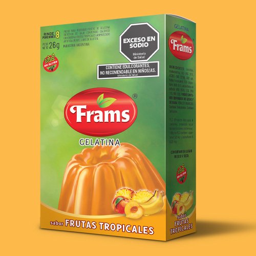 Gelatina de frutas tropicales - Natural Frams (26 gr)