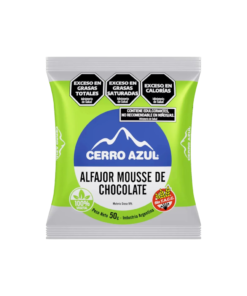 Alfajor mousse de chococolate sin azucar y sin gluten - Cerro Azul