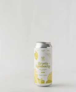 Kombucha jengibre & limón – Bravia (lata de 354ml)