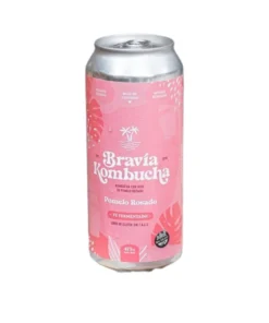 Kombucha pomelo rosado – Bravia (lata de 354ml)