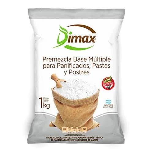 Premezcla sin lactosa (pan, pastas, postres) - Dimax (1 kg)