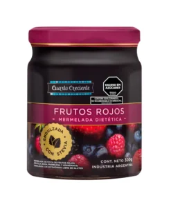 Mermelada con stevia de frutos rojos - Cuarto Creciente (300gr)