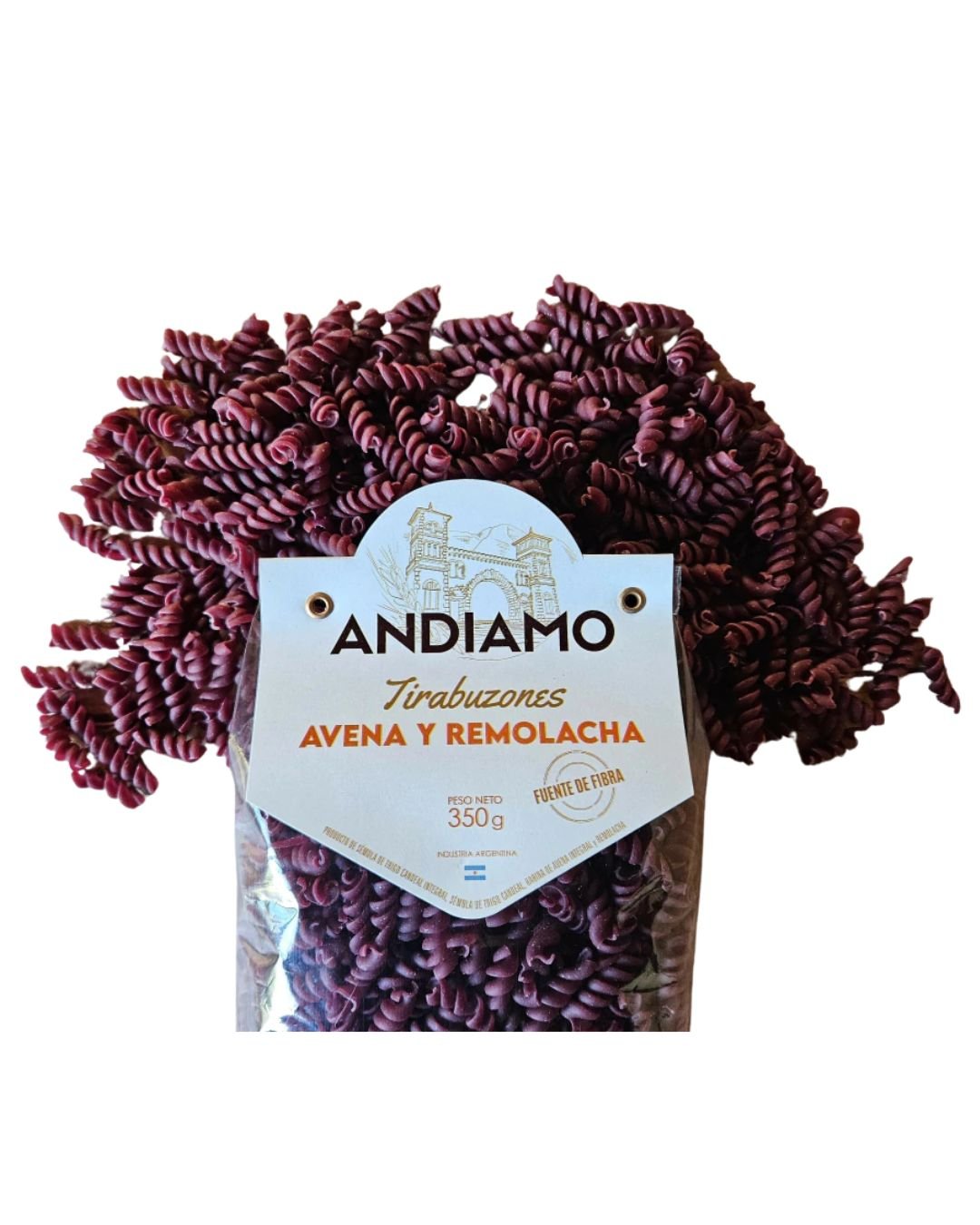 Tirabuzones de avena y remolacha - Andiamo (350 gr)