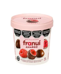 Frambuesas bañadas en chocolate amargo - FRANUI (150gr)