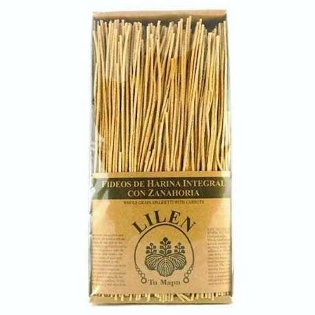 Fideos tallarines integrales de zanahoria - Lilen (500 gr)